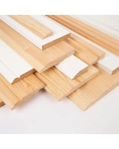 75 x 22mm White Deal Architrave Moulded