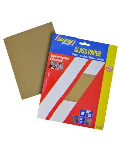 Sand/Glass Paper Sheets Coarse Grade (5)