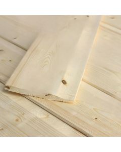 175 x 22mm White Deal Shiplap Silkwood (Weather Board)