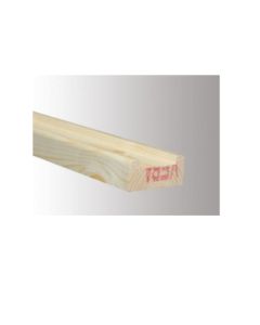 Red Deal Stair Base Rail 75mm x 38mm