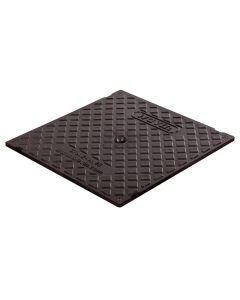 Wavin WAJ Square PVC Cover 300mmx300mm - Black