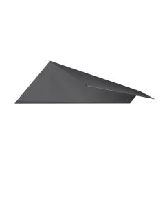 Aluminium Slate Trim No.5 Large Ridge 3050mm - Blue/Black 