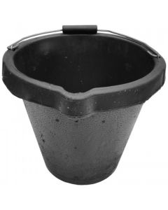 Rubber Bucket 12 L - Black