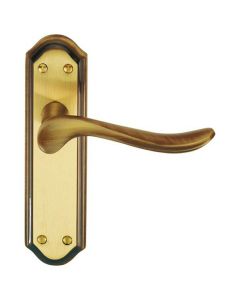 Lytham Lock Door Handle - Florentine Bronze