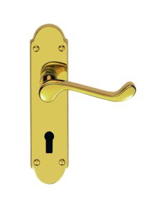 Oakley Door Handle - Brass
