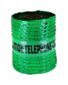 Caution Telephone Cable Detectamesh Tape  200mm x 100m - Green