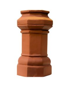 Octagon Chimney Pot 600 mm - Terracotta