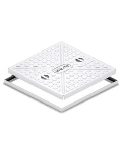 Galvanised Manhole Cover & Frame Pedestrian (2.5Tonne) 300x300mm 