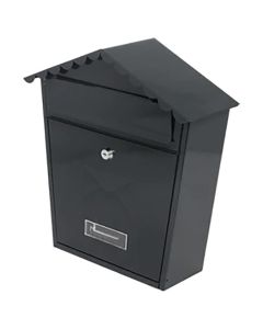 Classic Post Box Black (Wall Mounted)