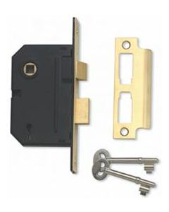 Mortice Lock 2 Lever 63mm Bronze