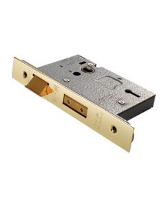 Mortice Lock 2 Lever 63mm Brass