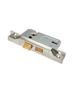 Eurospec Easi-T Rebated Residential 2 Lever Sashlock - Nickel Plate / 64mm