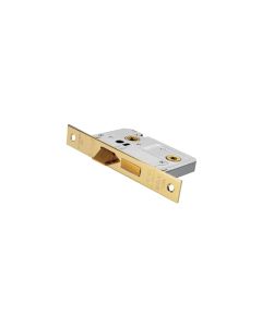 Eurospec Easi-T Residential and Bathroom Lock - 63 mm / Electro Brassed