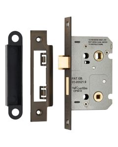 Eurospec Easi-T Residential and Bathroom Lock - 63 mm / Nickel Plated