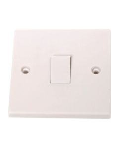 1 Gang 1 Way Switch - White