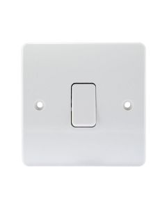 1 Gang 2 Way Switch - White