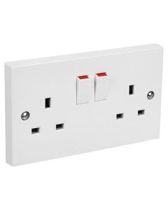 2 Gang Switched Socket