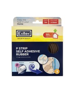 Exitex P Stirp Self Adhesive Rubber - 5 m / Brown