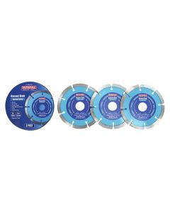 Faithfull Contract Diamond Blades 115 mm 3pcs