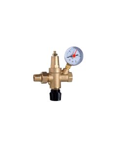 Filling Valve with Gauge - 1/2 inch