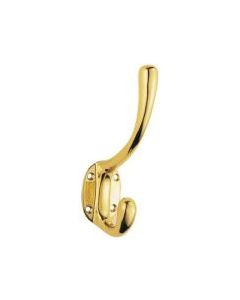 Hat & Coat Hook Brass  (Pair)