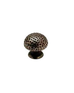 Cabinet Knob Hammered Pewter