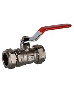 CxC Compression Lever Ball Valve 1inch - Nickel Plated