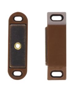 Magnetic Catch Large Brown (Pair)