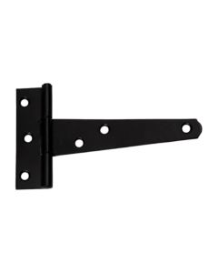 Light Tee Hinge 100mm Japanned Black (pair)