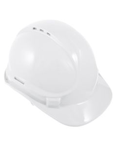 6 Point Harness Safety Helmet - White