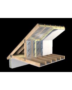 100mm Polyiso Pitched Roof Insulation 4.44m2 pk (Rafter-Fit)