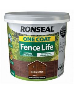 Ronseal One Coat Fence Life Fence Paint - 5 L  / Medium Oak