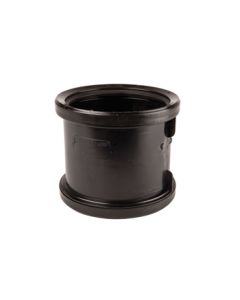 Black Soil Double Socket Coupler - 110mm 