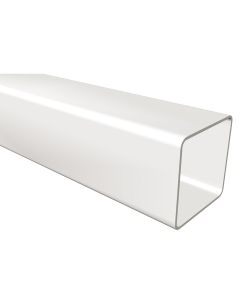 Freeflow Square Downpipe 65mm 4m - White