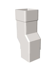 Freeflow Square Downpipe Mini Offset - White