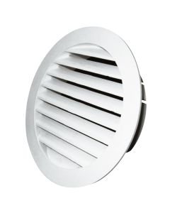 Louvre Vent Round 100mm White