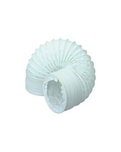 PVC Flexi Vent Hose 100mm x 3m - White