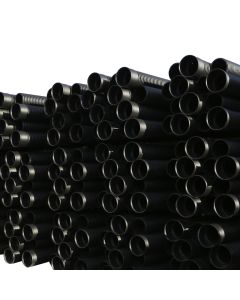 Twinwall Unperforated Pipe incl seals + coupler 225mm x 6m    