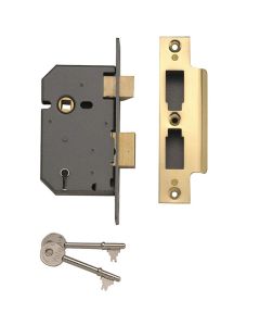 Yale PM550 5 Lever Sashlock - 64 mm / Brass