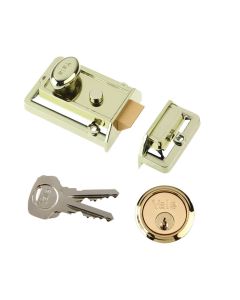 Yale P77 Traditional Nightlatch - 60 mm / Brass