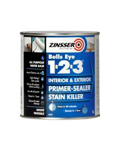 Zinsser Bulls Eye 1-2-3 Primer Sealer - 1 L / White