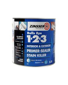 Zinsser Bulls Eye 1-2-3 Primer Sealer - 2.50 L / White