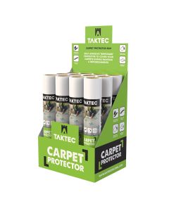 Taktec Carpet Protector Film 600mm x 50M  Self Adhesive Roll 
