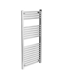 Heated Towel Rail Chrome Straight 1200x500