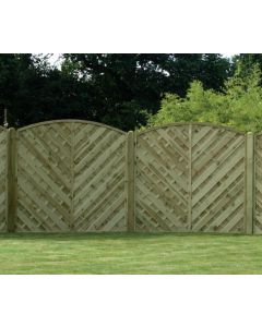 Inishowen Fence Panel 1800 x 1800mm Treated (Green) (6x6)