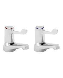 Lever Action Basin Taps - Chrome