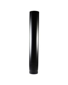 Stove Flue Pipe Matt Black Enamel Straight With Door 1000mm 5 inch