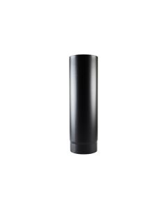 Stove Flue Pipe Matt Black Enamel Straight 500mm 5 inch