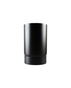 Stove Flue Pipe Matt Black Enamel Straight 250mm 5 inch