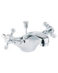 Tudor Mono Basin Mixer with Pop Up Waste - Chrome